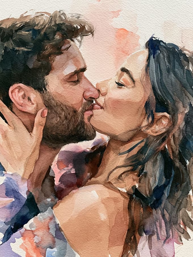 edit professional couple portrait illustration