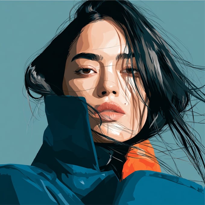 draw high quality vector portraits for you
