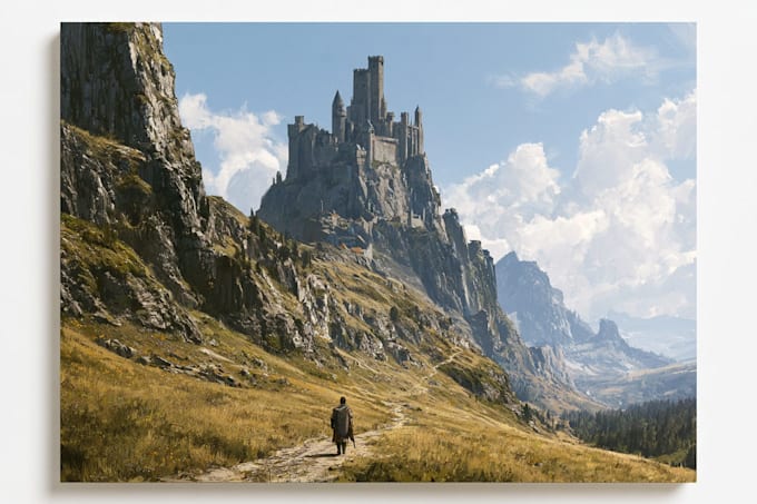 do fantasy landscape illustrations