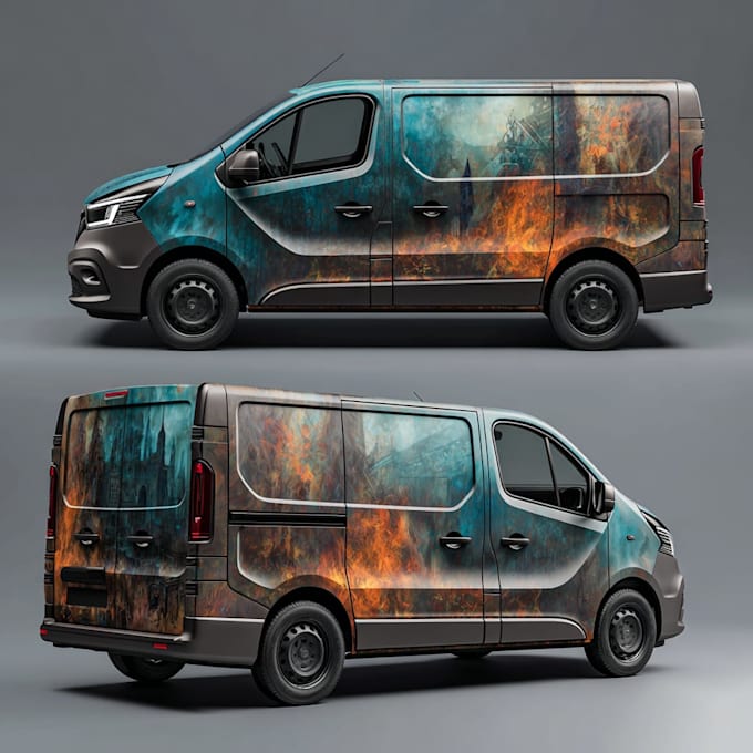 design a premium car wrap and vehicle branding mockup