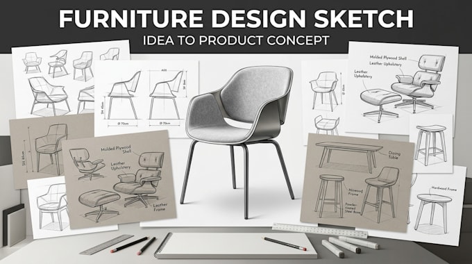 do industrial and product design sketch