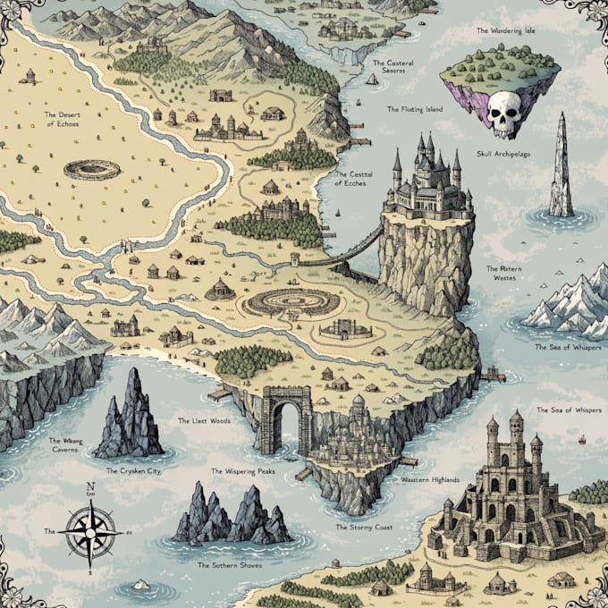 do draw fantasy map for your fictional world