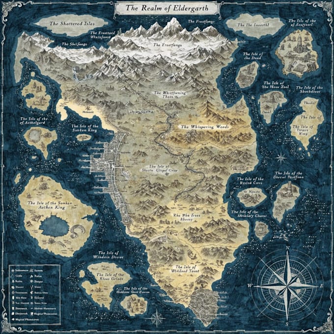 draw a professional fantasy map for your novel