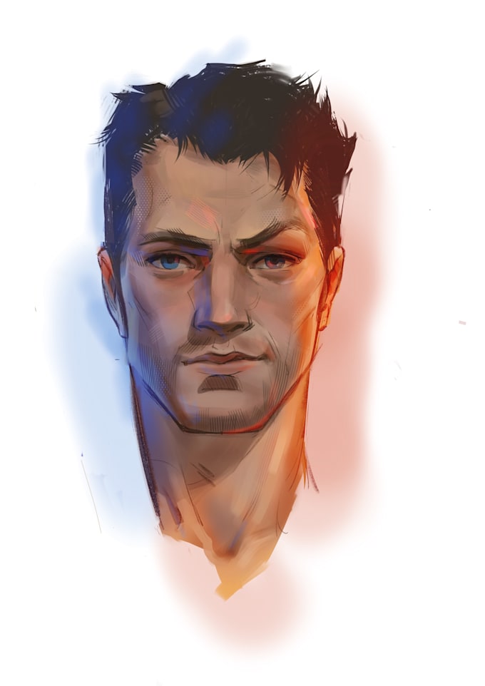draw a digital portrait