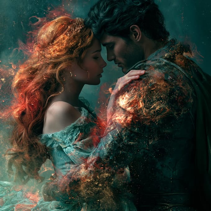 design cinematic fantasy romance book covers