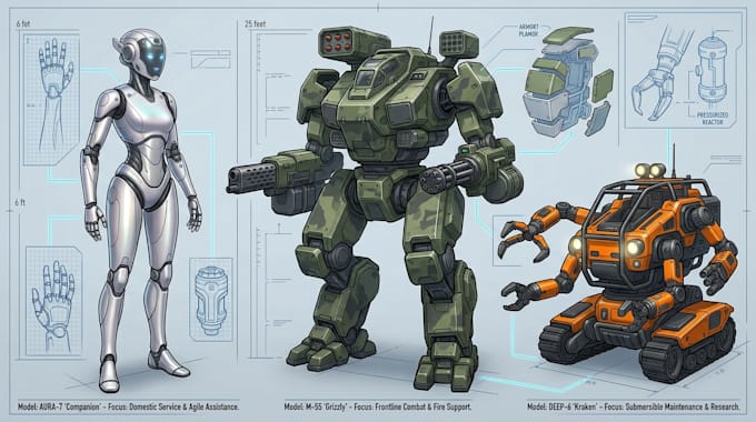 do robot and mech design