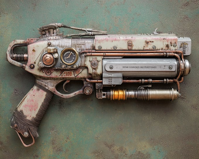 create weapon concept art for you
