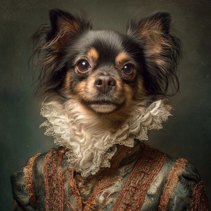 make a custom royal pet portrait gift for your pet