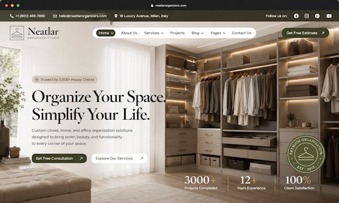 design squarespace organizer websit declutter squarespace home organization site