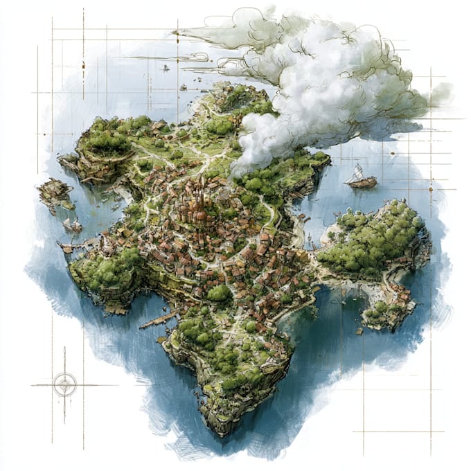 design map illustration drawing