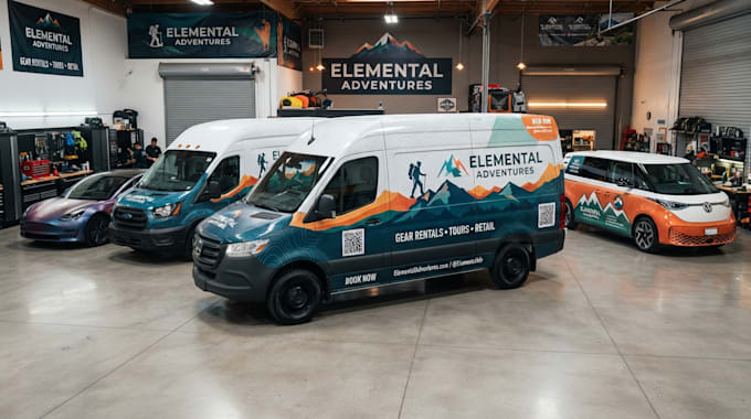 professional van wrap, vehicle wrap, car wrap design