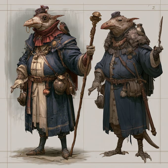 fantasy character and dnd character
