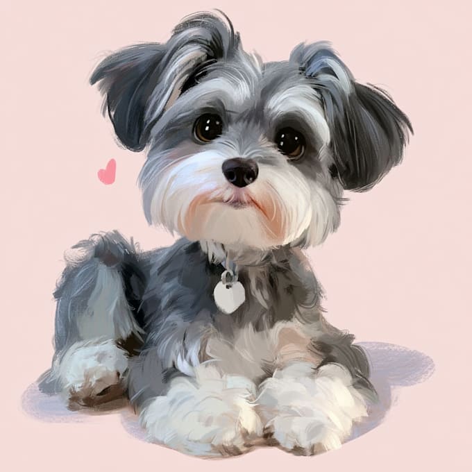 pet portrait into cute disney style