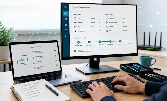 provide remote IT support for windows, networking, server