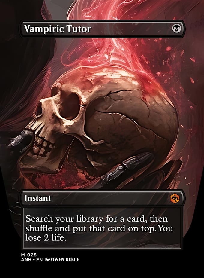 create custom mtg card designs, alters, and full commander deck themes