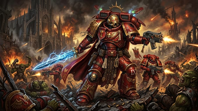 made a warhammer 40k character depending on your concept