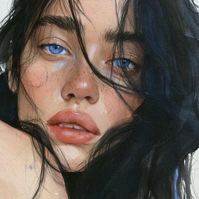 paint outstanding watercolor portrait