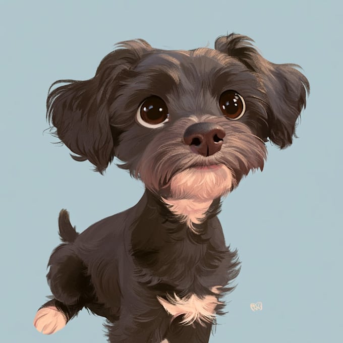 pet portrait into cute disney style
