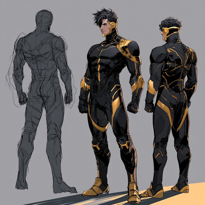 draw you dc or marvel style comic book and superhero