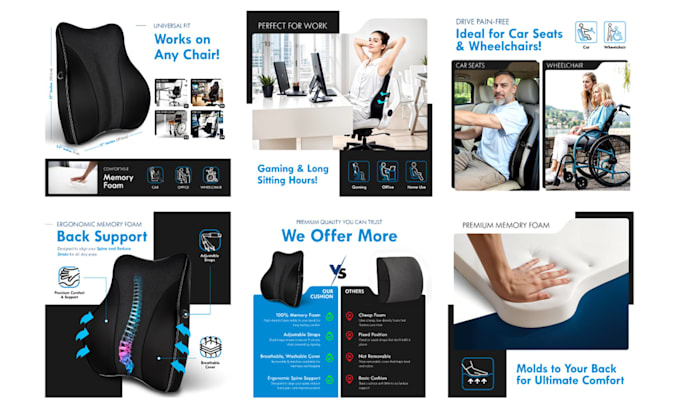 design amazon listing images and product main image