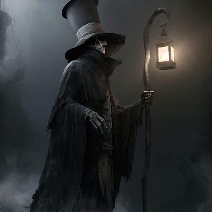 make dark and creepy art for you