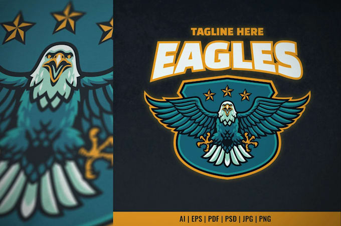 design a unique and modern eagle logo