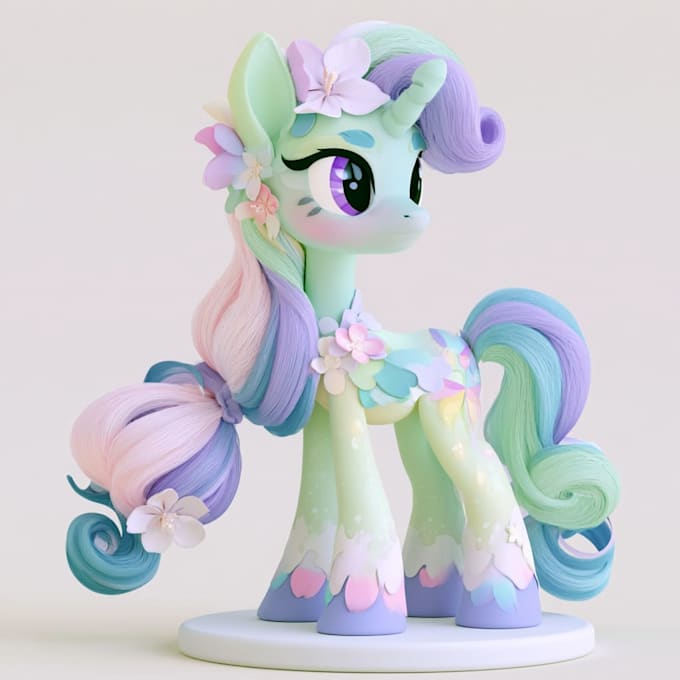 draw a colorful custom pony character for you