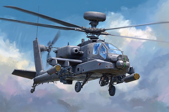 draw aircraft, airplane, helicopter into a vector