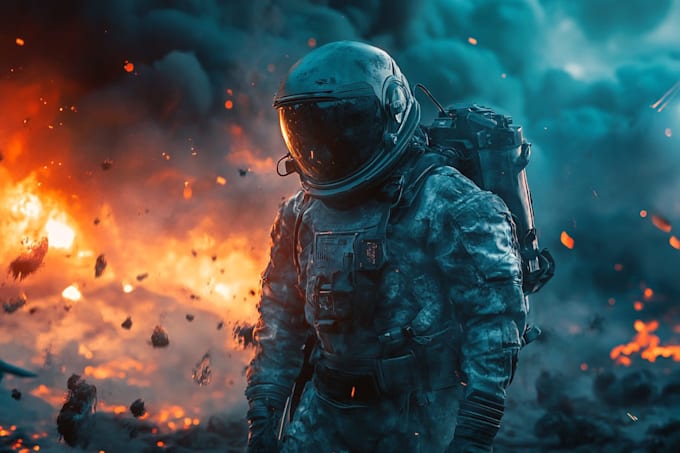 sci fi character illustration or sci fi character