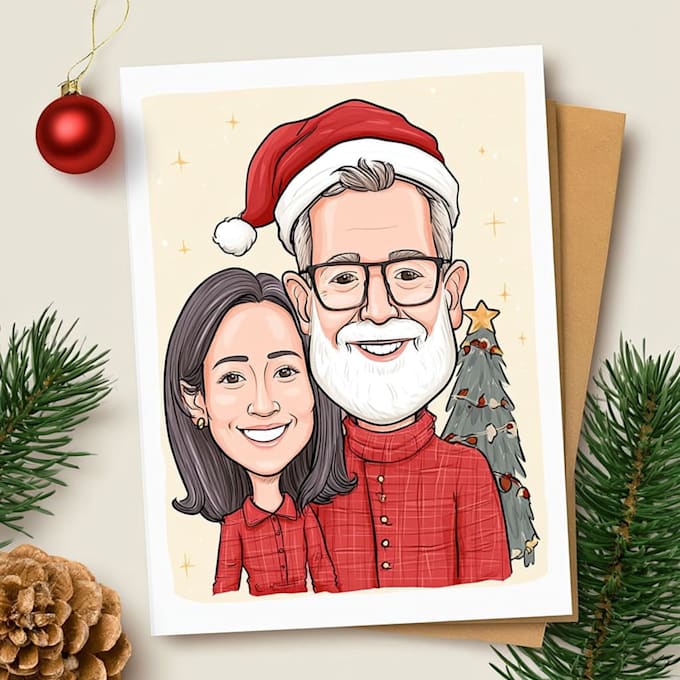 create festive dnd, anime, or fantasy christmas character