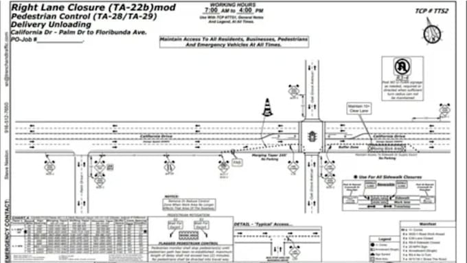 do traffic control plans for road work and construction