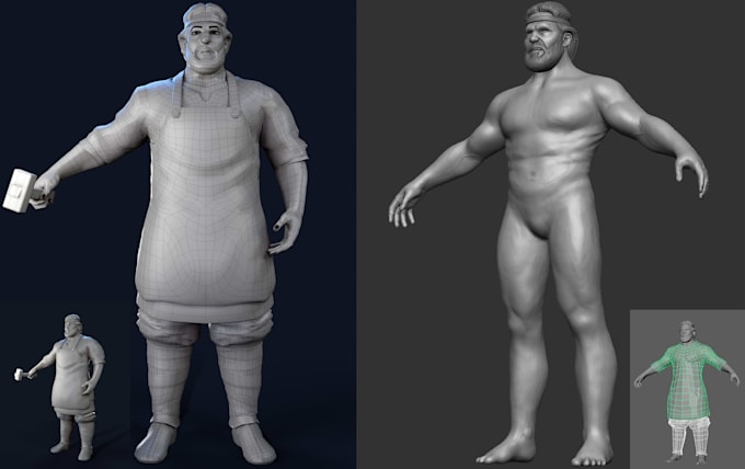 3d stylized character game ready