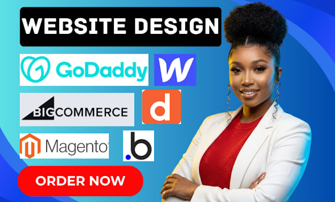 build godaddy website webflow seo bigcommerce product upload duda magento bubble