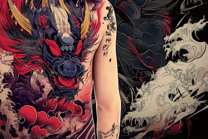 create a tattoo design of tattoo sleeve