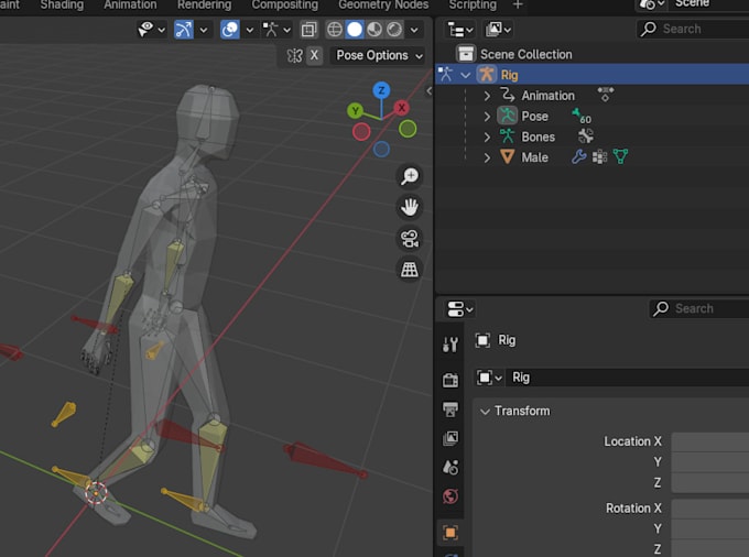 do blender rig and game character setup for unreal engine and unity