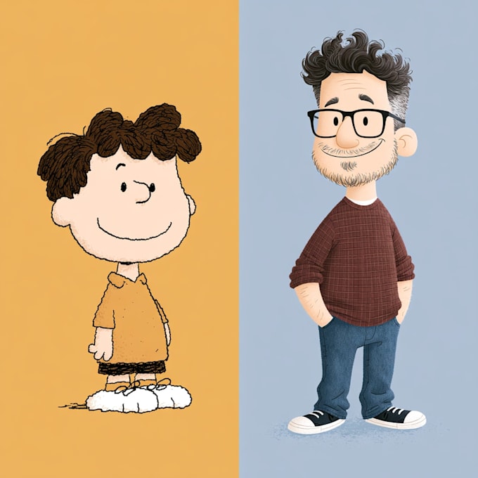 draw you as a peanuts character