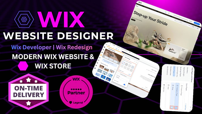 design wix store and redesign or develop a modern wix website and wix store