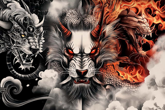 create a tattoo design of tattoo sleeve