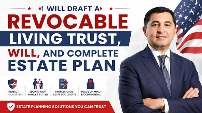 draft a revocable living trust, will, and complete estate plan