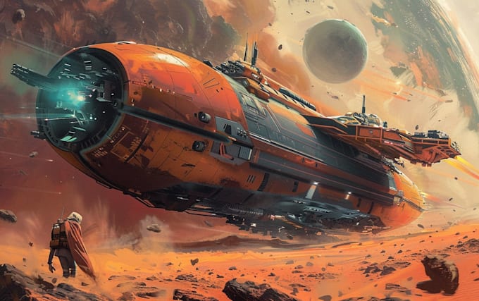 design sci fi illustration and sci fi sci fi illustration