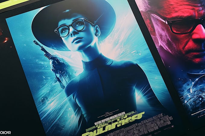 create a vibrant, action packed movie poster