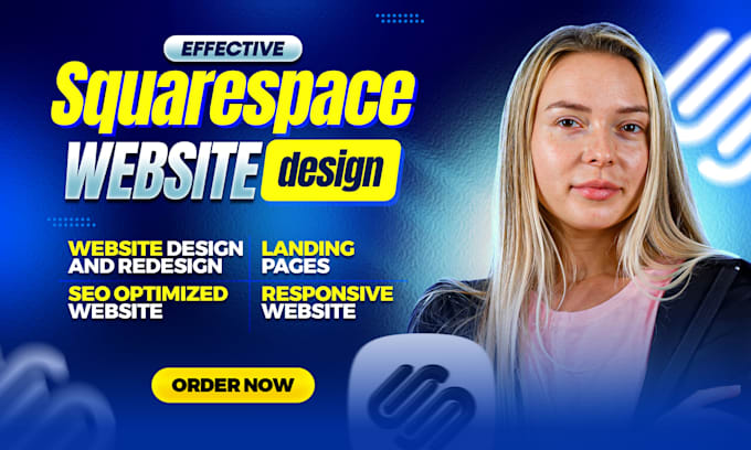 design or redesign squarespace website, build squarespace website development