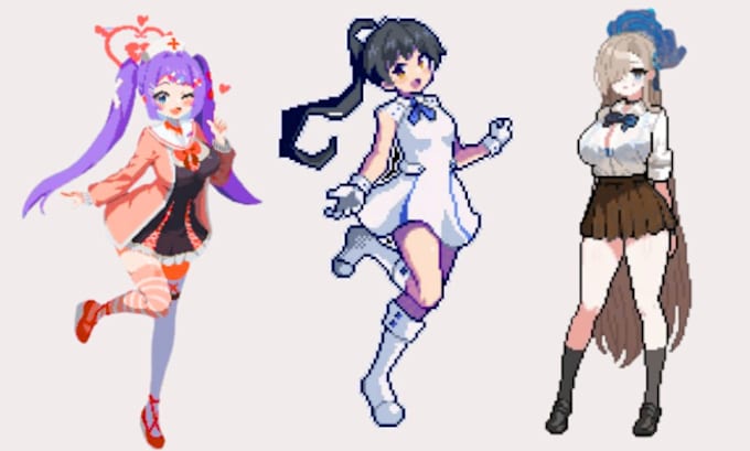 pixel art character pixel art spritesheet nsfw pixel art