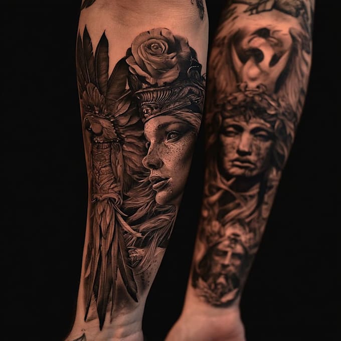design a modern and minimalist tattoo design