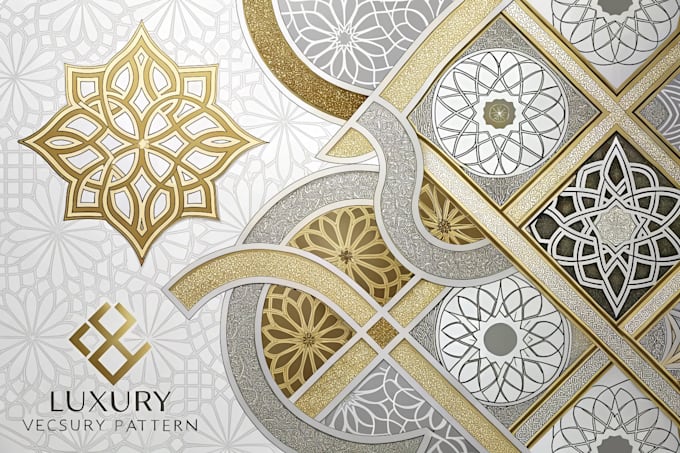 design abstract vector luxury geometric pattern design