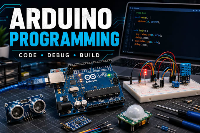 program and troubleshoot arduino projects and code