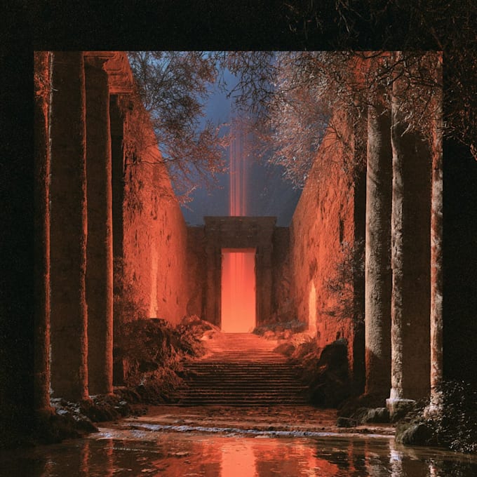 design a metal album cover artwork