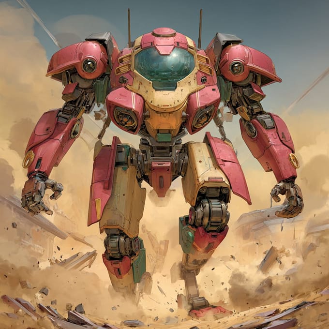 illustrate your mecha, robot and armored characters
