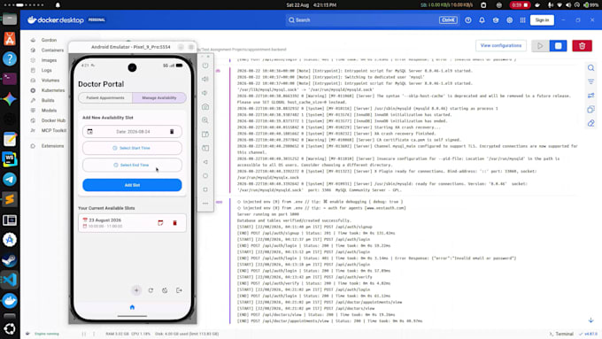 build backend architecture, apis, and cloud databases