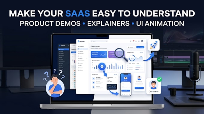 create motion graphics,saas product launch ad animation paint explainer videos